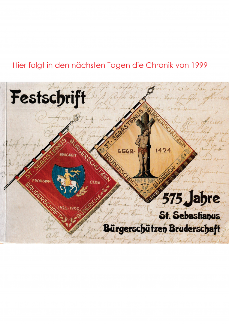 Festschrift 575 Jahre St. Sebastianus Schützenbruderschaft